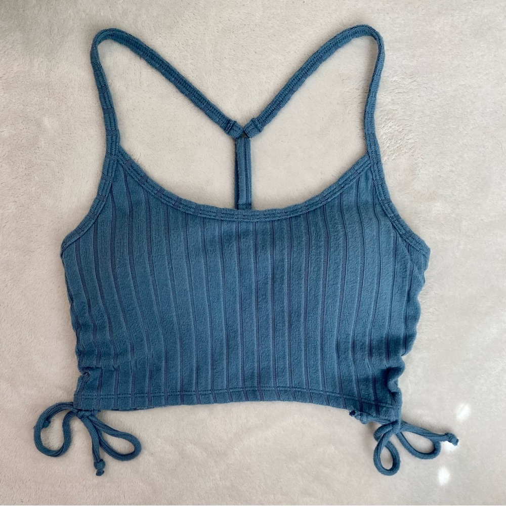 Gilly Hicks Crop Top NWT XS Teal Blue